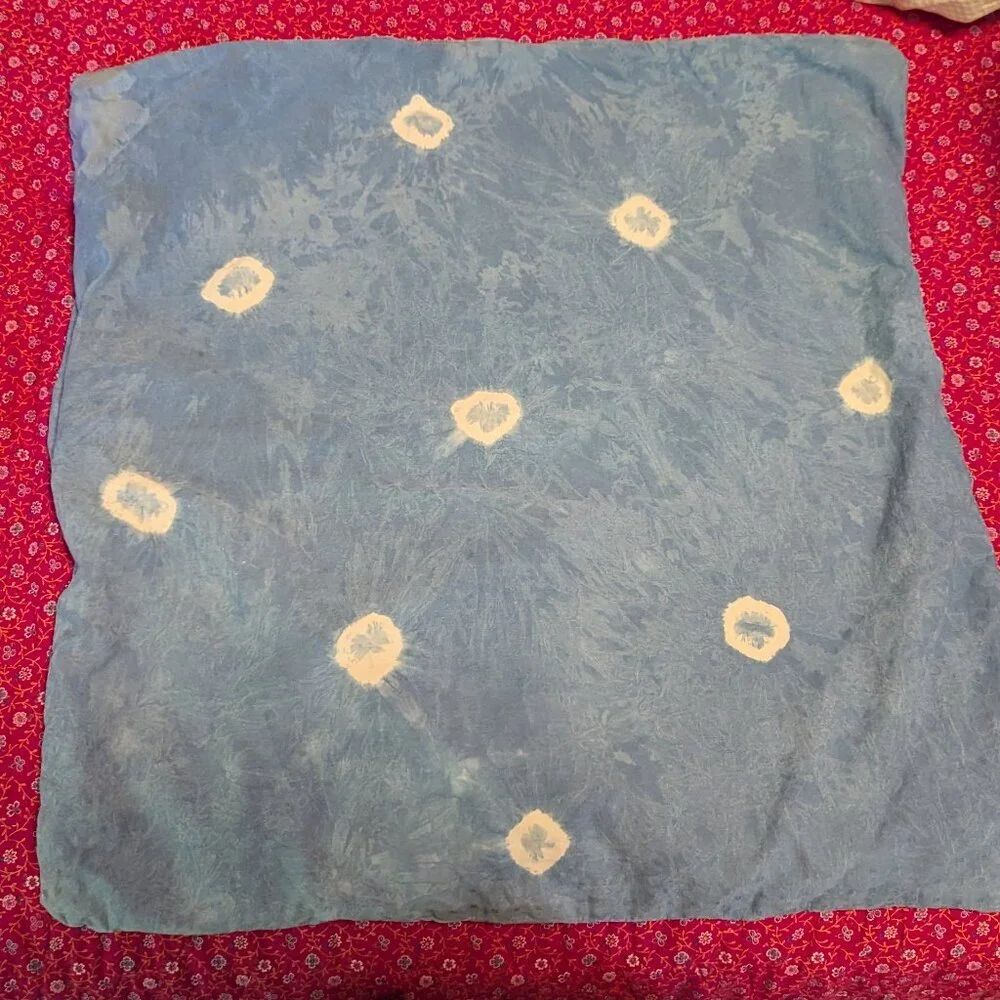 Shibori Pillowcase Tie Dye Throw Accent Decor Handmade Boho Fairycore Festival‎